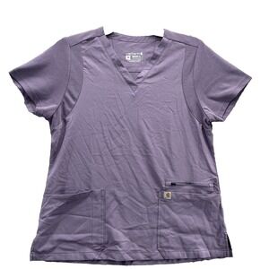 Carhartt Force Scrub Top Women Medium Professional Medical Uniform Tech Workwear